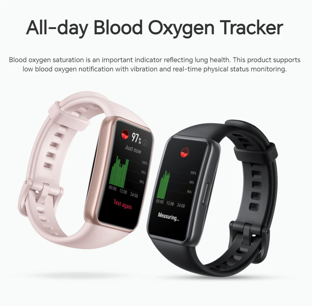 Honor Band 7, Large Amoled Screen, 96 Workout Modes, 14-Day Battery Life(use code WATCH01 to save €13)