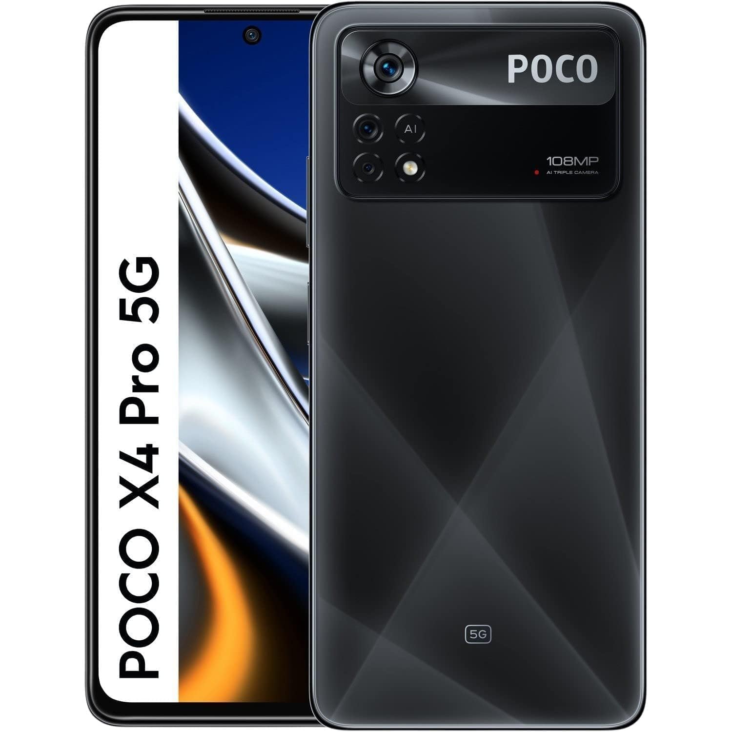 Xiaomi POCO X4 Pro 5G, 8G+256GB, 120Hz AMOLED Display, 108MP Triple Camera, 67W Turbo Charging, Laser Black