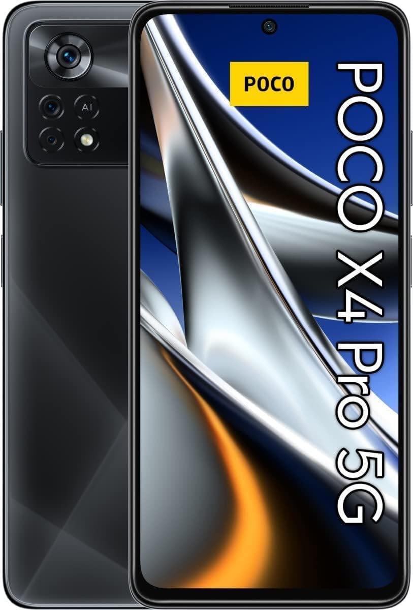Xiaomi POCO X4 Pro 5G, 8G+256GB, Pantalla AMOLED 120Hz, Triple Cámara 108MP, Carga Turbo 67W, Negro Láser