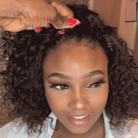 Glueless 360 Lace Wig Water Wave Brazilian Curly Bob Frontal Wigs | Fits All Face Shapes