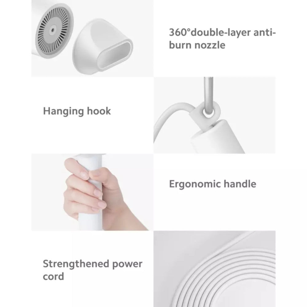 XIAOMI Water Ionic Hair Dryer H500 White 1600W 110V